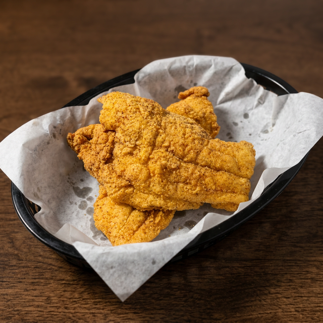 2 Pcs Fried Catfish.